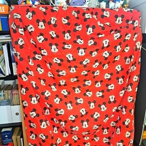 ⚡️2 For $15⚡️Red Mickey Mouse Fitted Sheet Size Twin Made In Canada